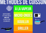 l'échelle des méthodes de cuisson