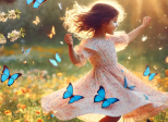 Le bleu papillon