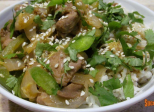 Porc sauté aux légumes à la thaïlandaise 