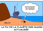 Mais que brandit cette statue de la liberté?