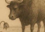 La fable du veau et de la fleur fanée