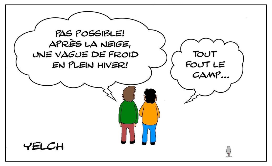 Vague de froid en hiver!