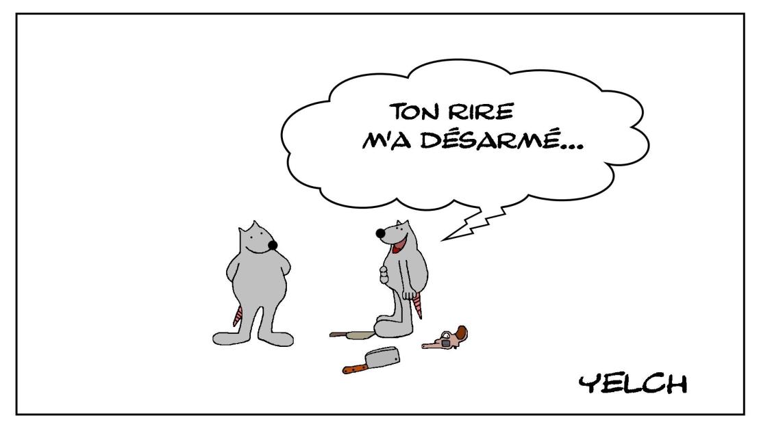 Le rat qui était désarmé par le rire