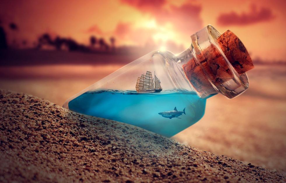 Une bouteille à la mer