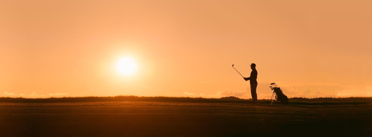 Golfeur aquarelle