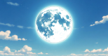 Le retour de la lune en plein jour