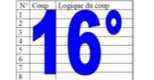 16° diagosudoku, avec la solution du quinzième 