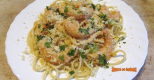 Crevettes en sauce blanche au citron et au parmesan 