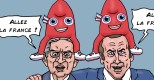   Macron et Mélenchon, supporters des JO Paris 2024 !