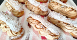 Eclairs à la chantilly pralinée - Recette en vidéo