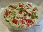 Salade de boulgour, thon et légumes