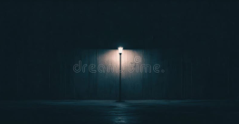 Un lampadaire dans la nuit
