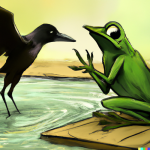 La grenouille qui croassait