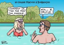le couple Macron à Brégançon