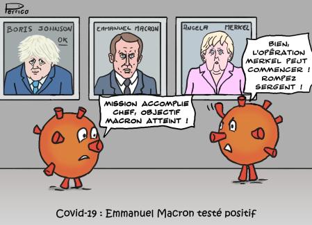 Covid-19 : Macron testé positif