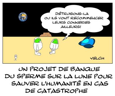 Une banque du sperme sur la Lune