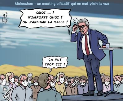 le meeting olfactif de Mélenchon