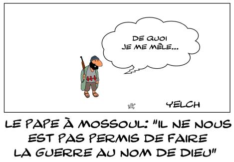 le pape à Mossoul