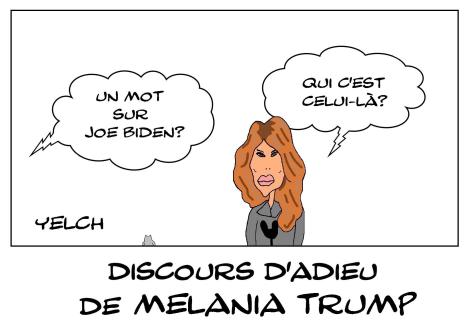 Discours d'adieu de Melania Trump