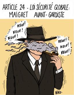 Police et floutage