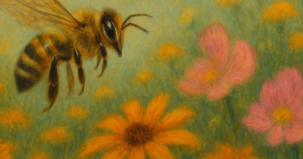 La fleur et l'abeille