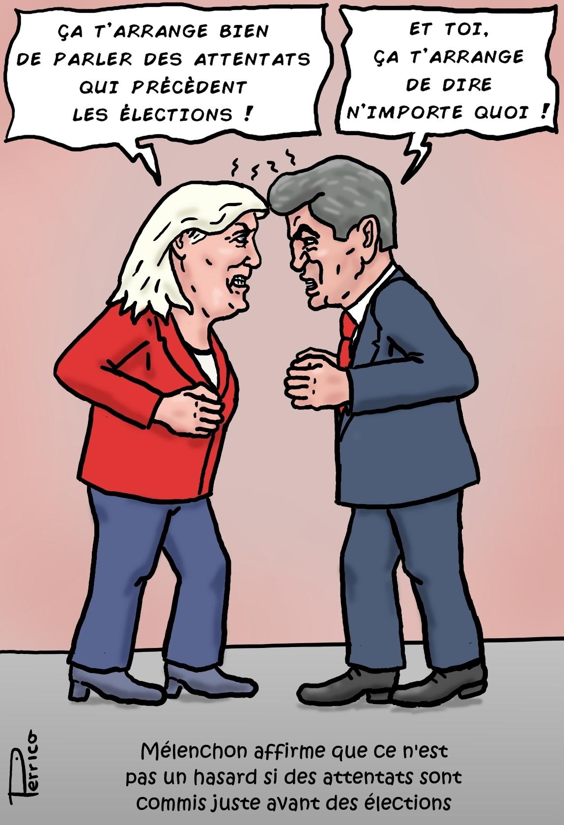 Mélenchon et les attentats islamiques