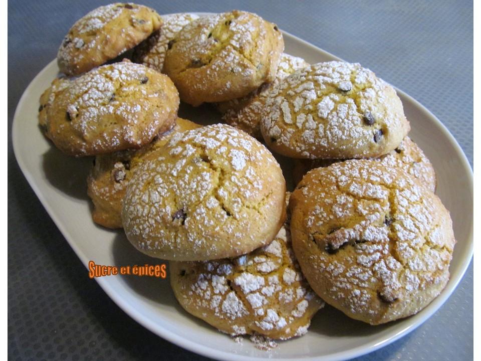 Biscuits moelleux à l'orange et aux pépites de chocolat