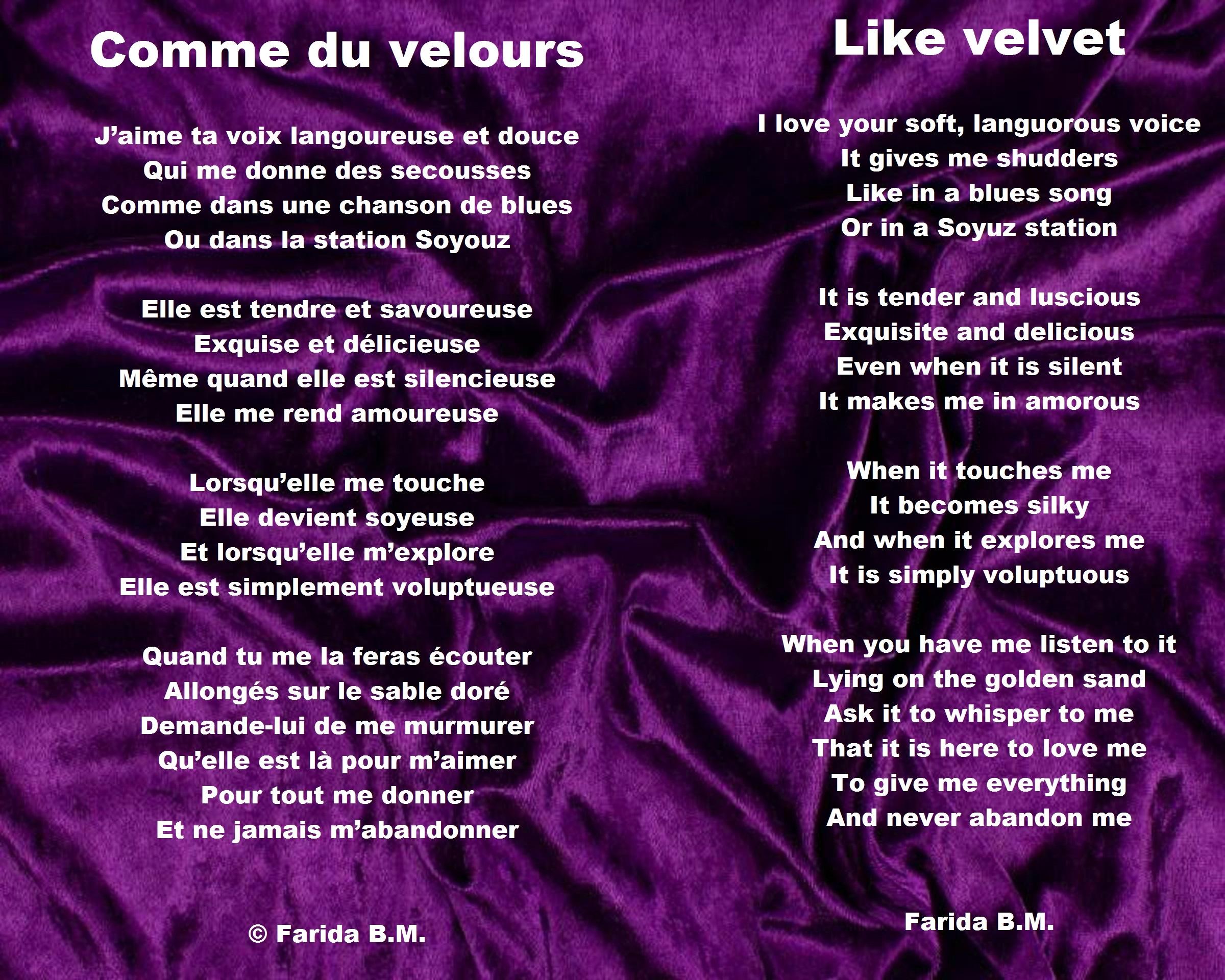 Comme du velours