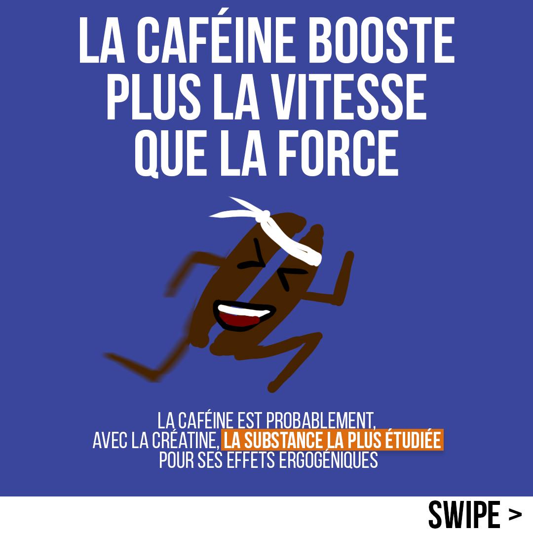 La caféine booste plus la vitesse que la force