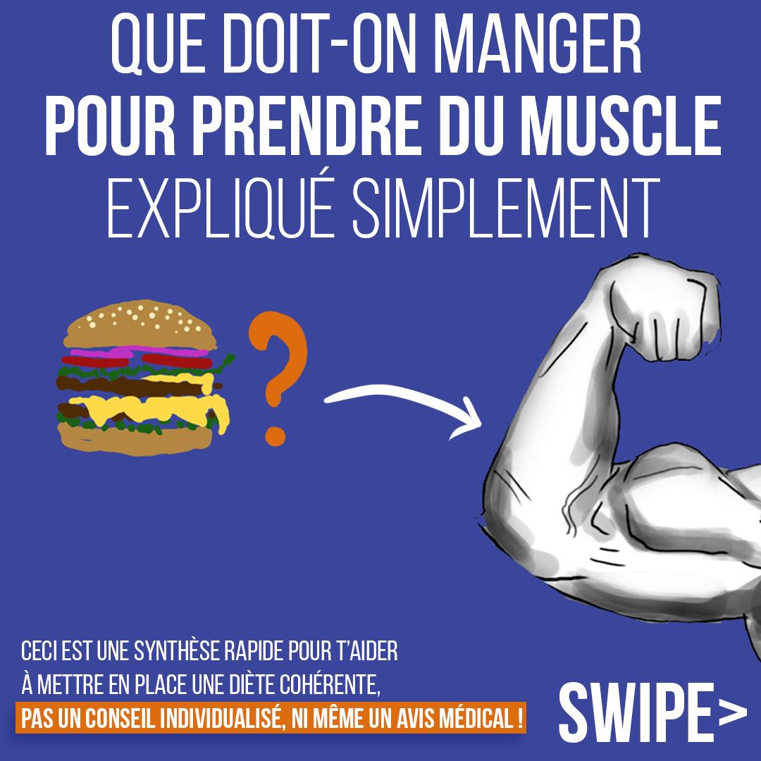 Que doit-on manger pour prendre du muscle ?
