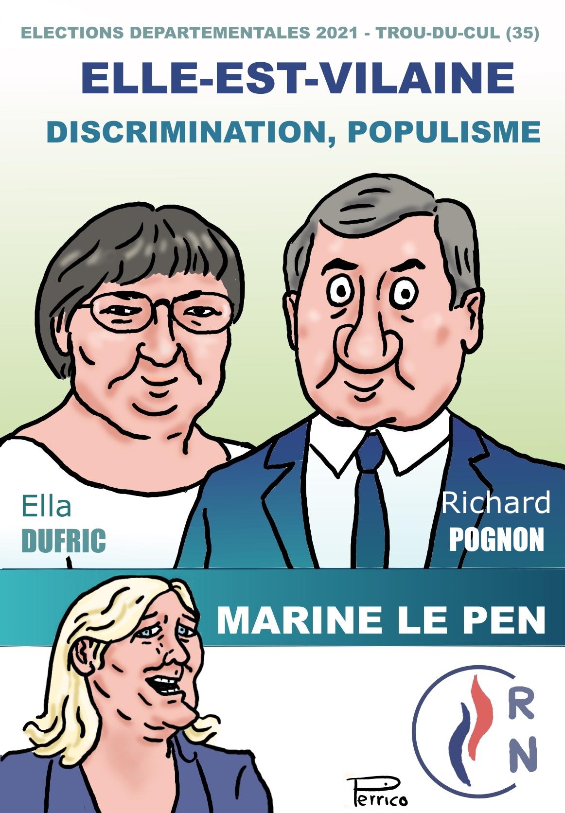Marine Le Pen - affiche électorale