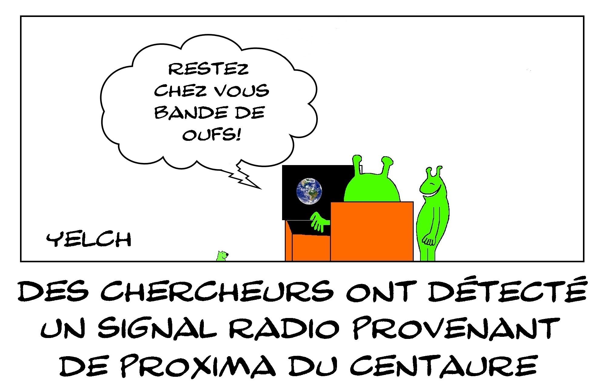 Avertissement sur les ondes dans l'espace
