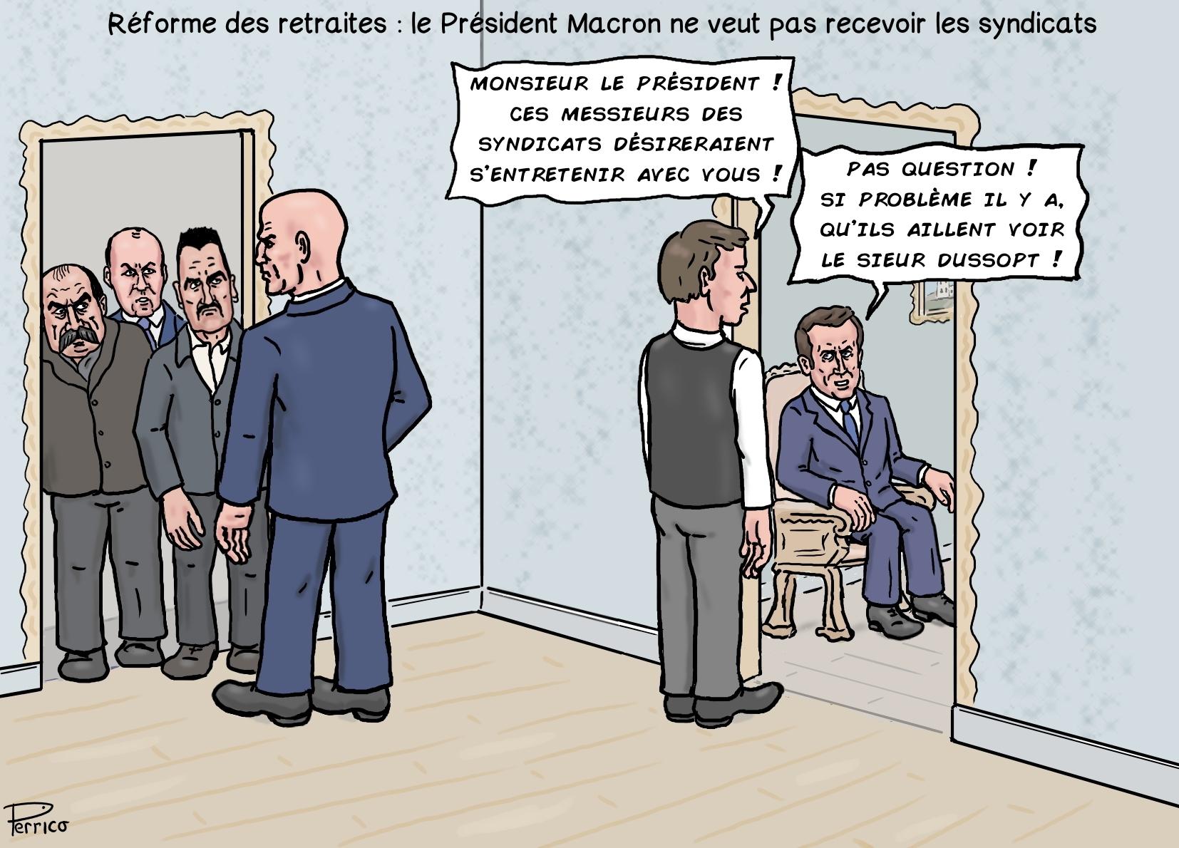 Macron et les syndicats