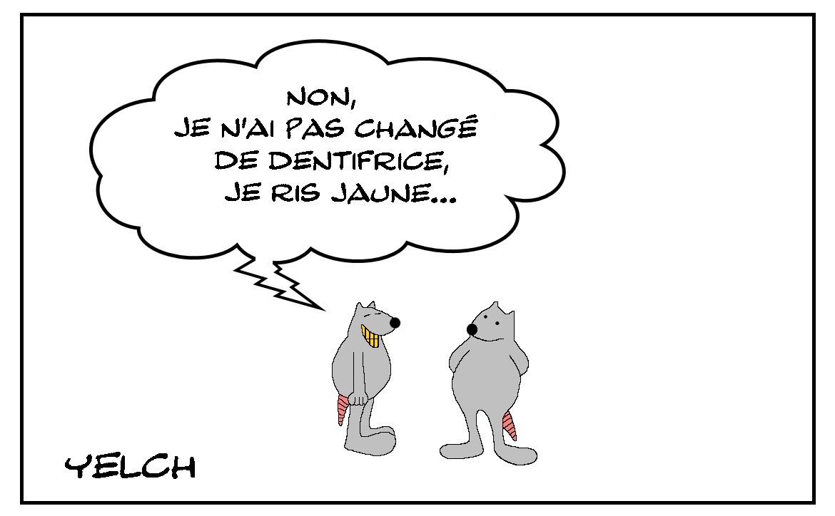 le rat qui riait jaune