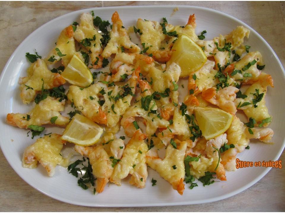 Crevettes gratinées au fromage - Recette en vidéo