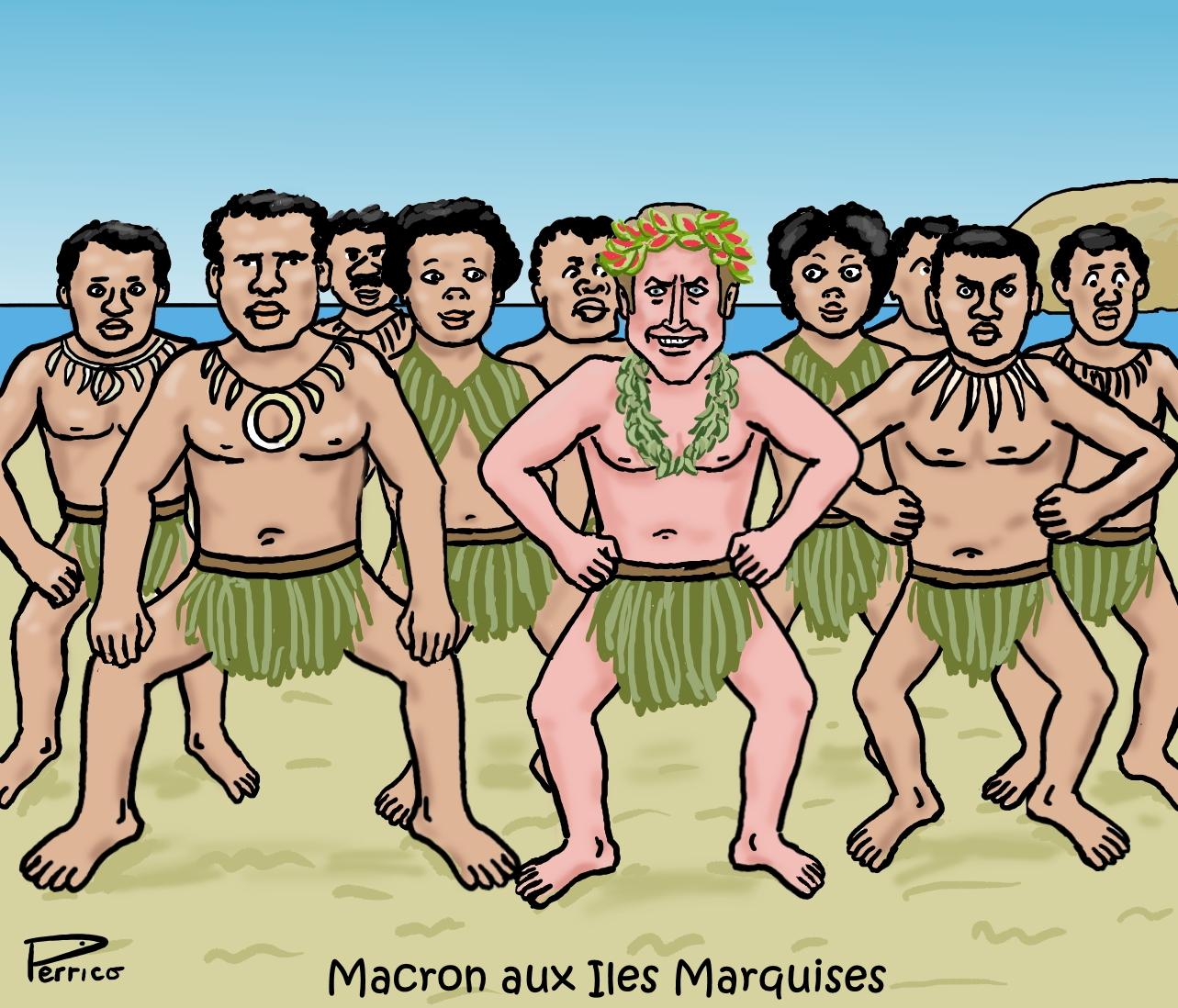 Macron aux Iles Marquises