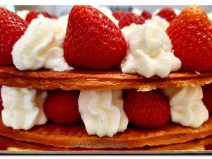Mille-feuilles aux fraises