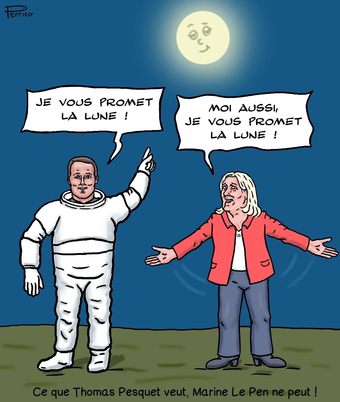 Marine Le Pen promet la lune