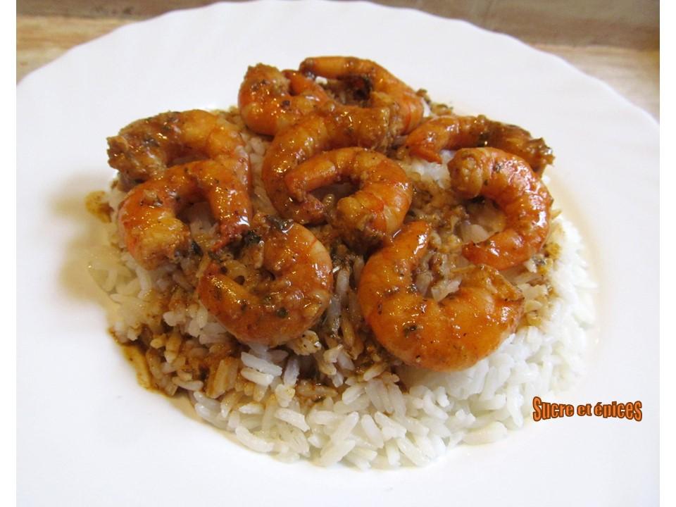 Crevettes au paprika