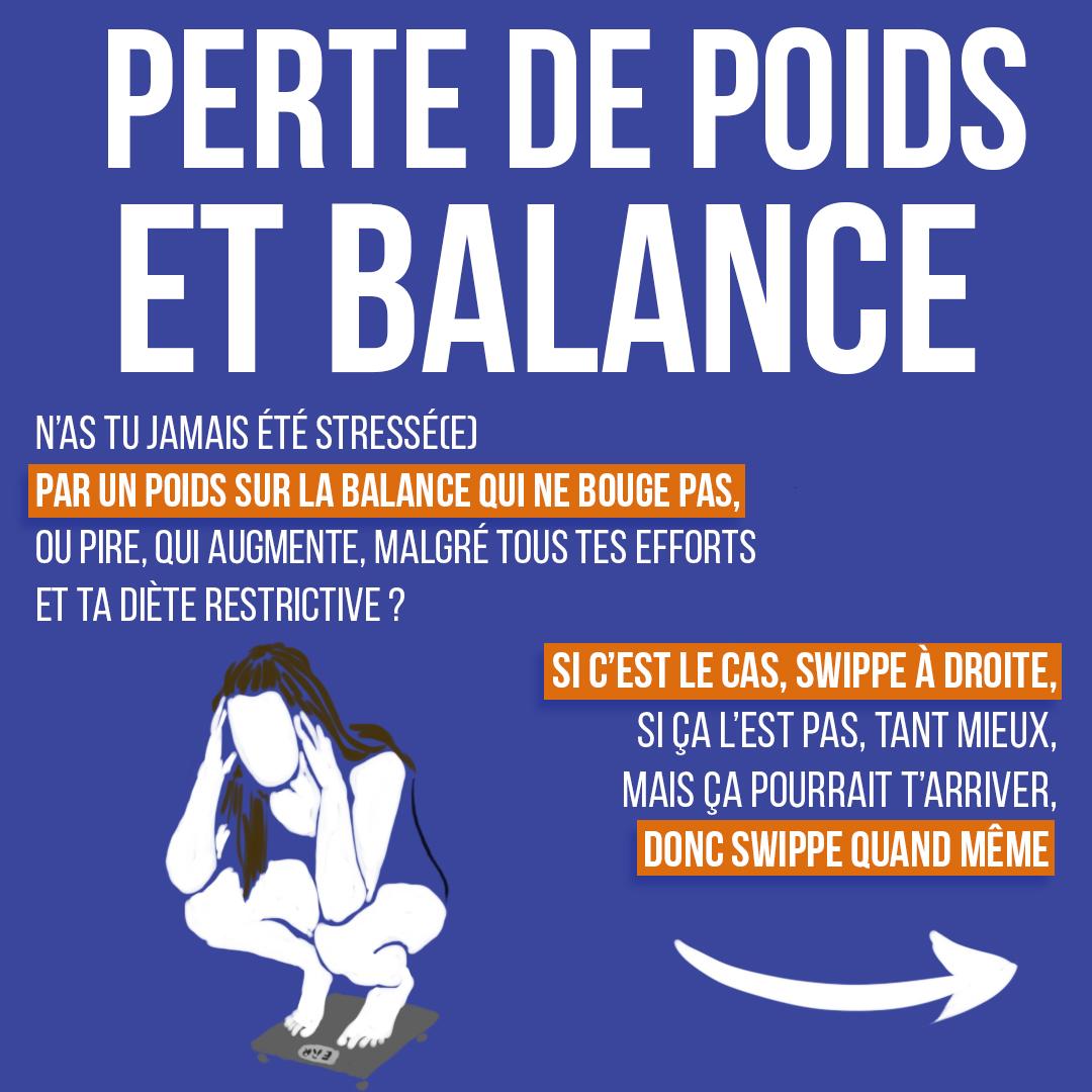 Perte de poids et balance