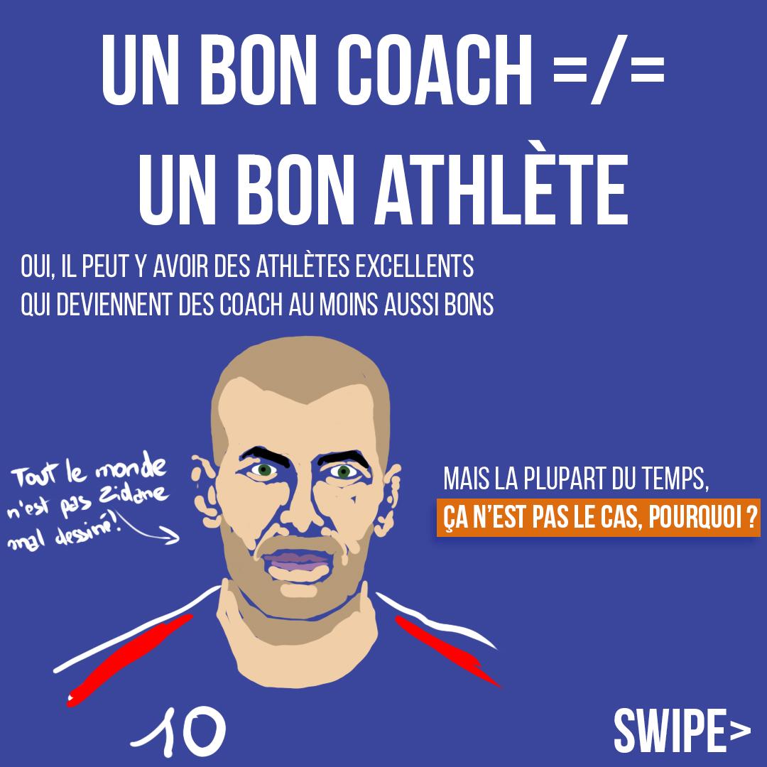 Un bon coach=/= un bon athlète