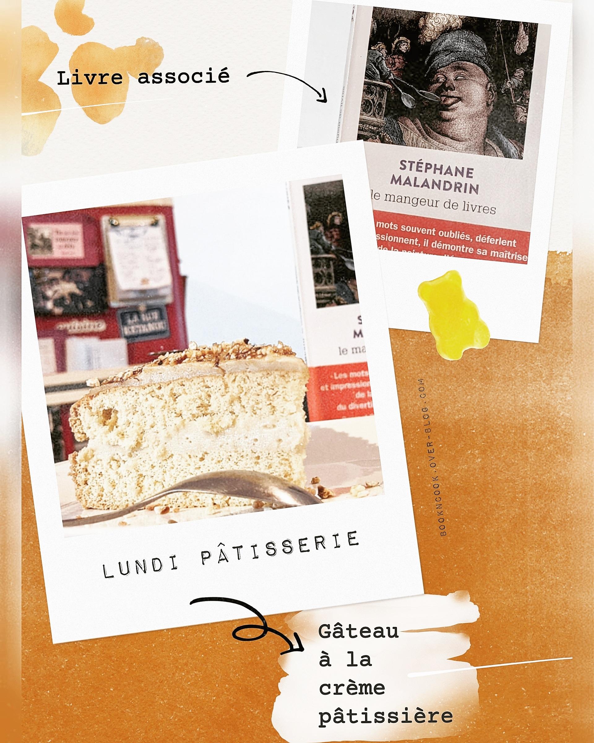 Lundi pâtisserie : gâteau à la crème pâtissière.