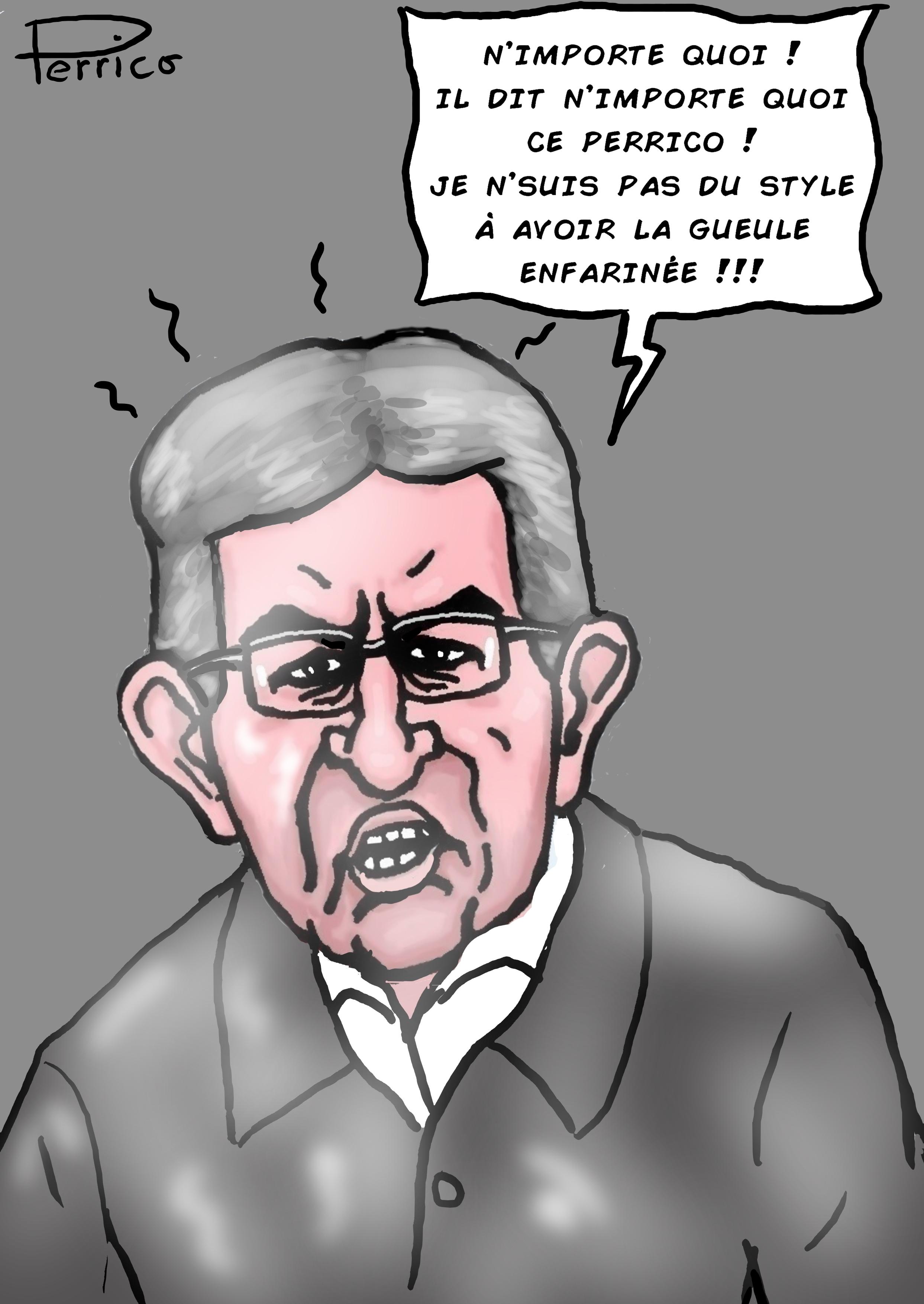 Mélenchon enfariné