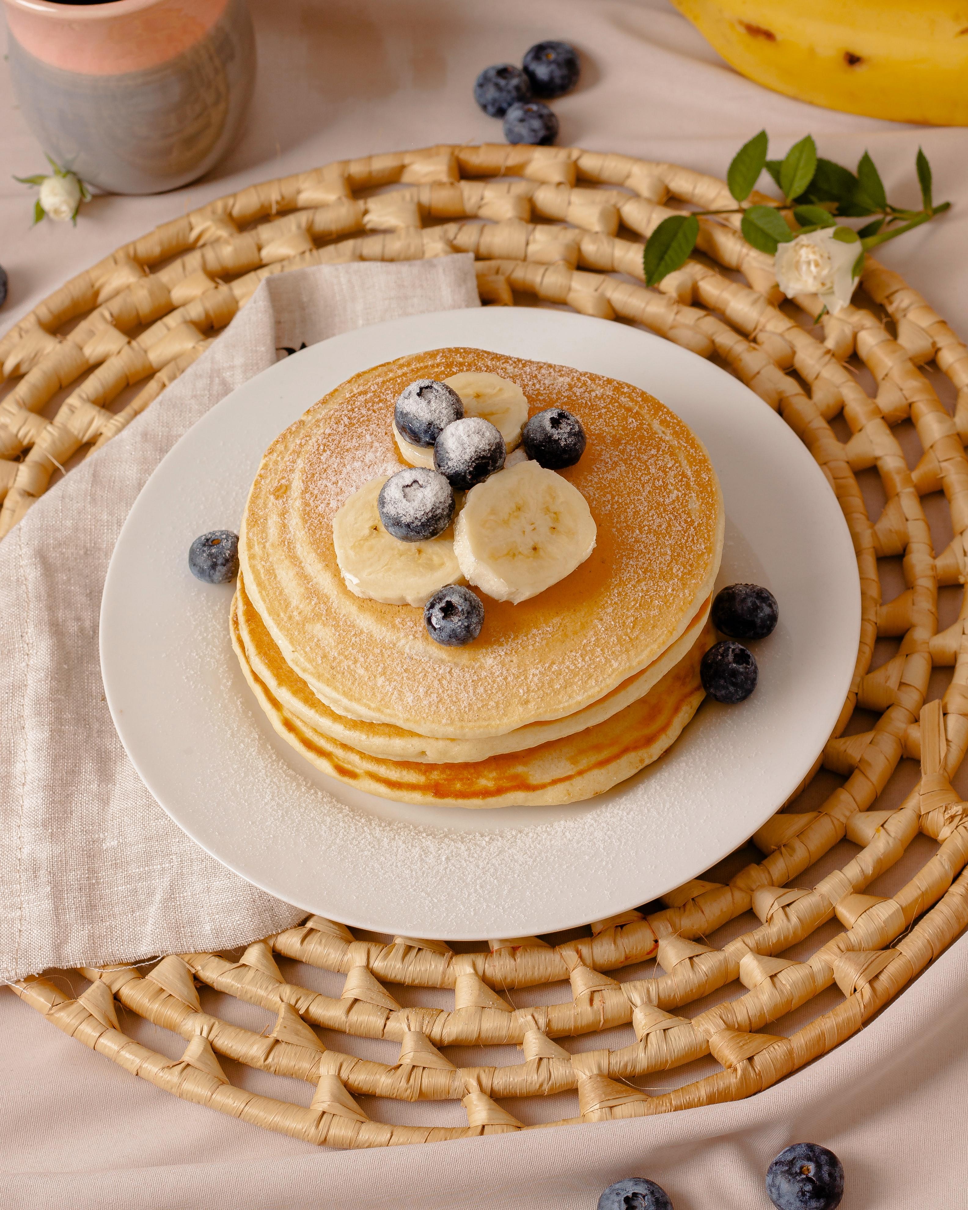 Pancakes ricotta citron