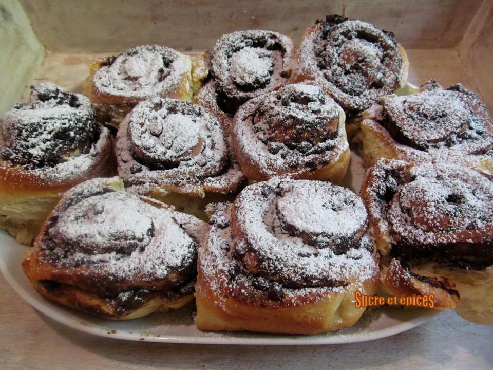 Roulés briochés au chocolat - Recette en vidéo