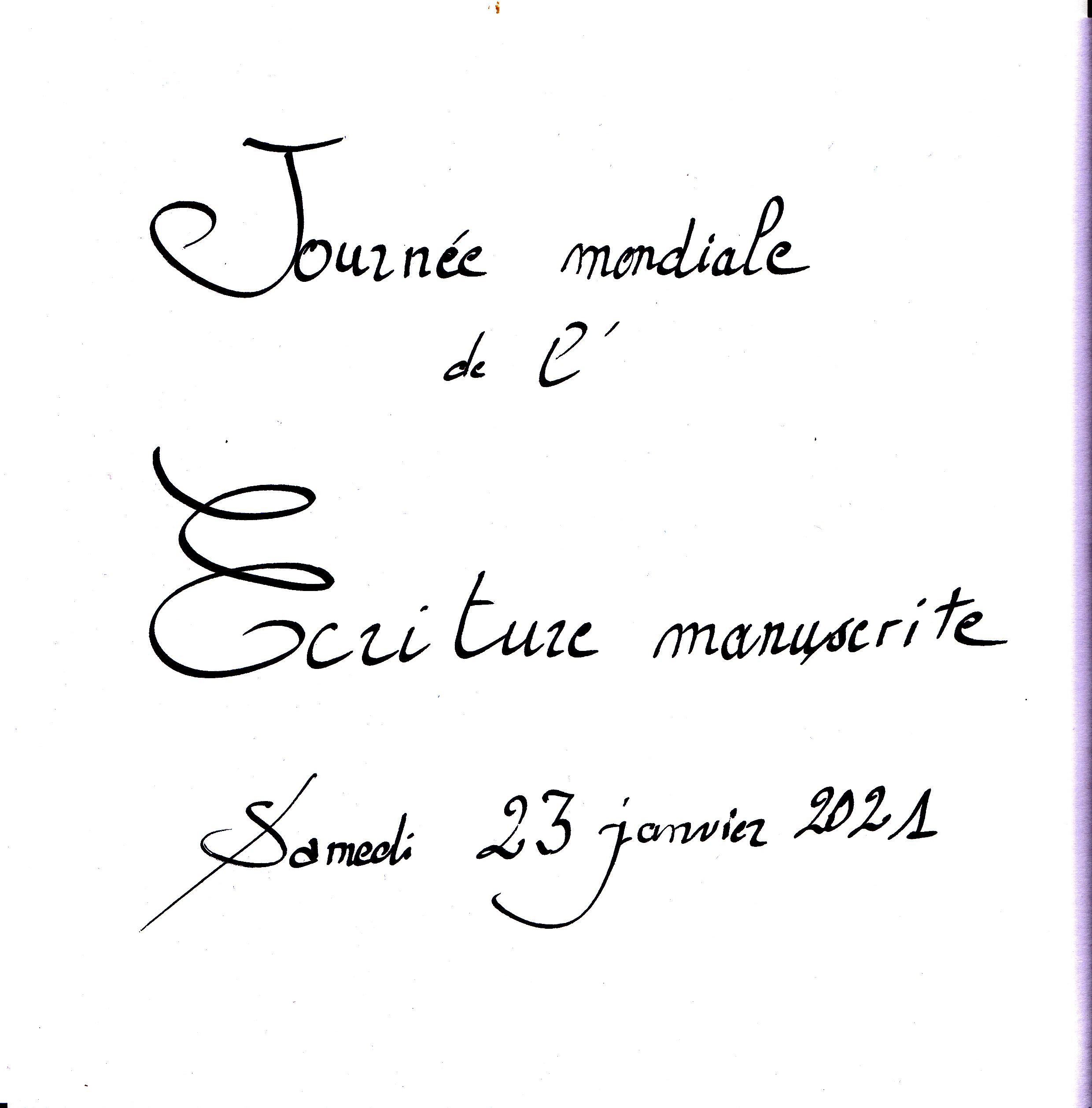 Journee Mondiale De L Ecriture Manuscrite L Occasion De Redecouvrir Le Plaisir Du Crissement De La