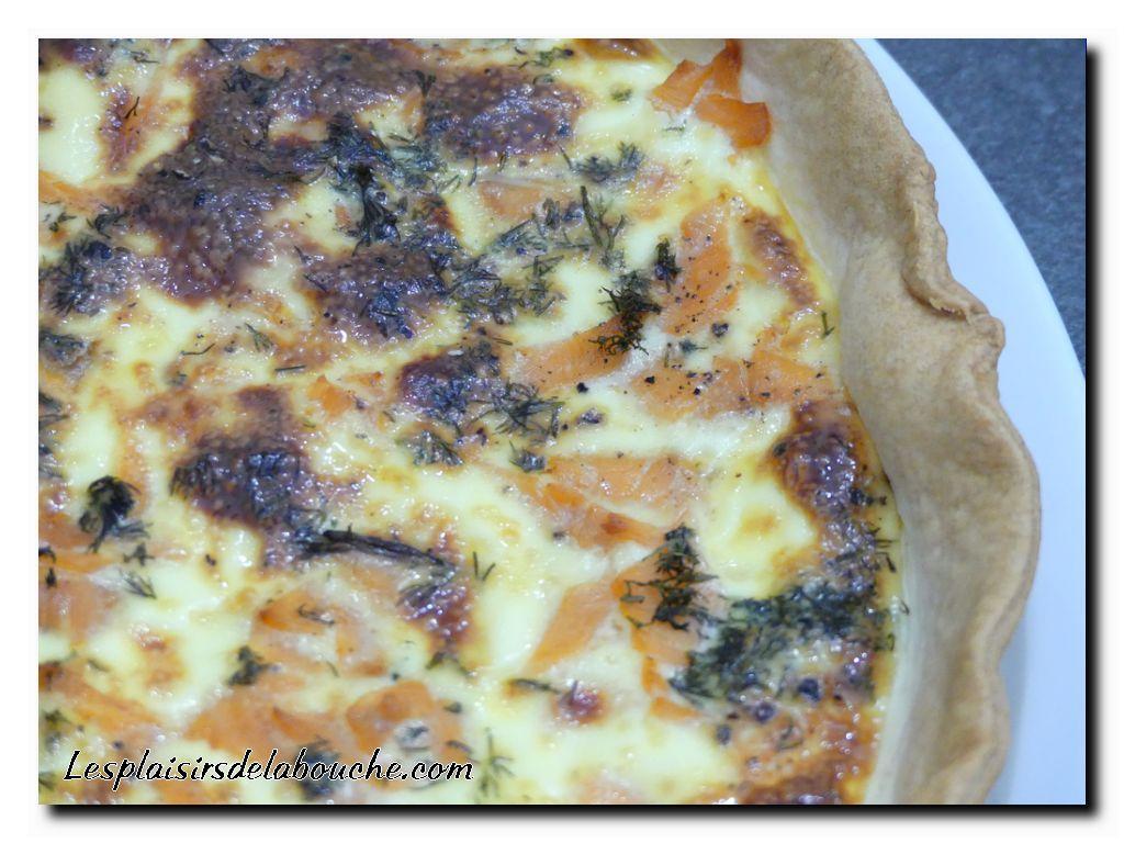 Quiche au saumon rapide