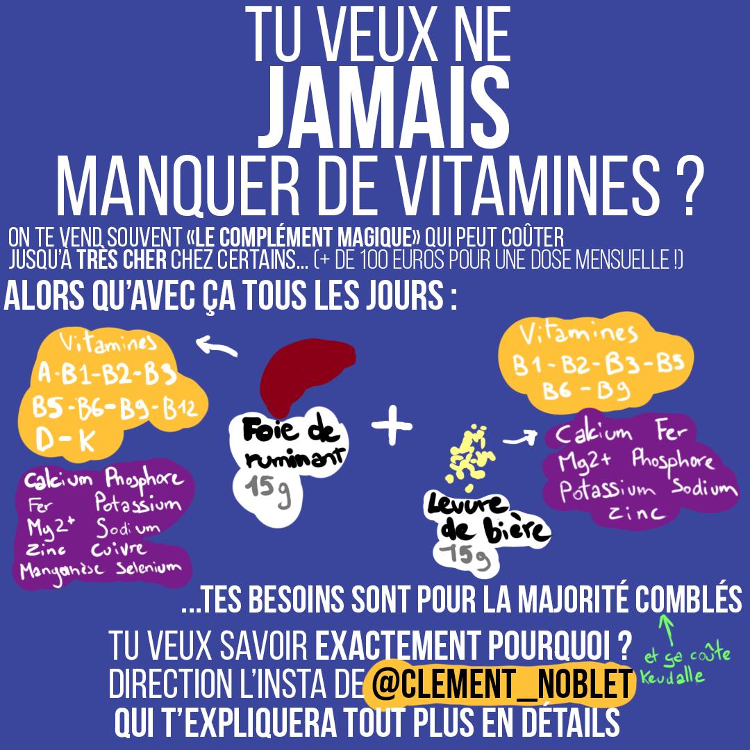 Tu veux ne JAMAIS manquer de vitamines ?