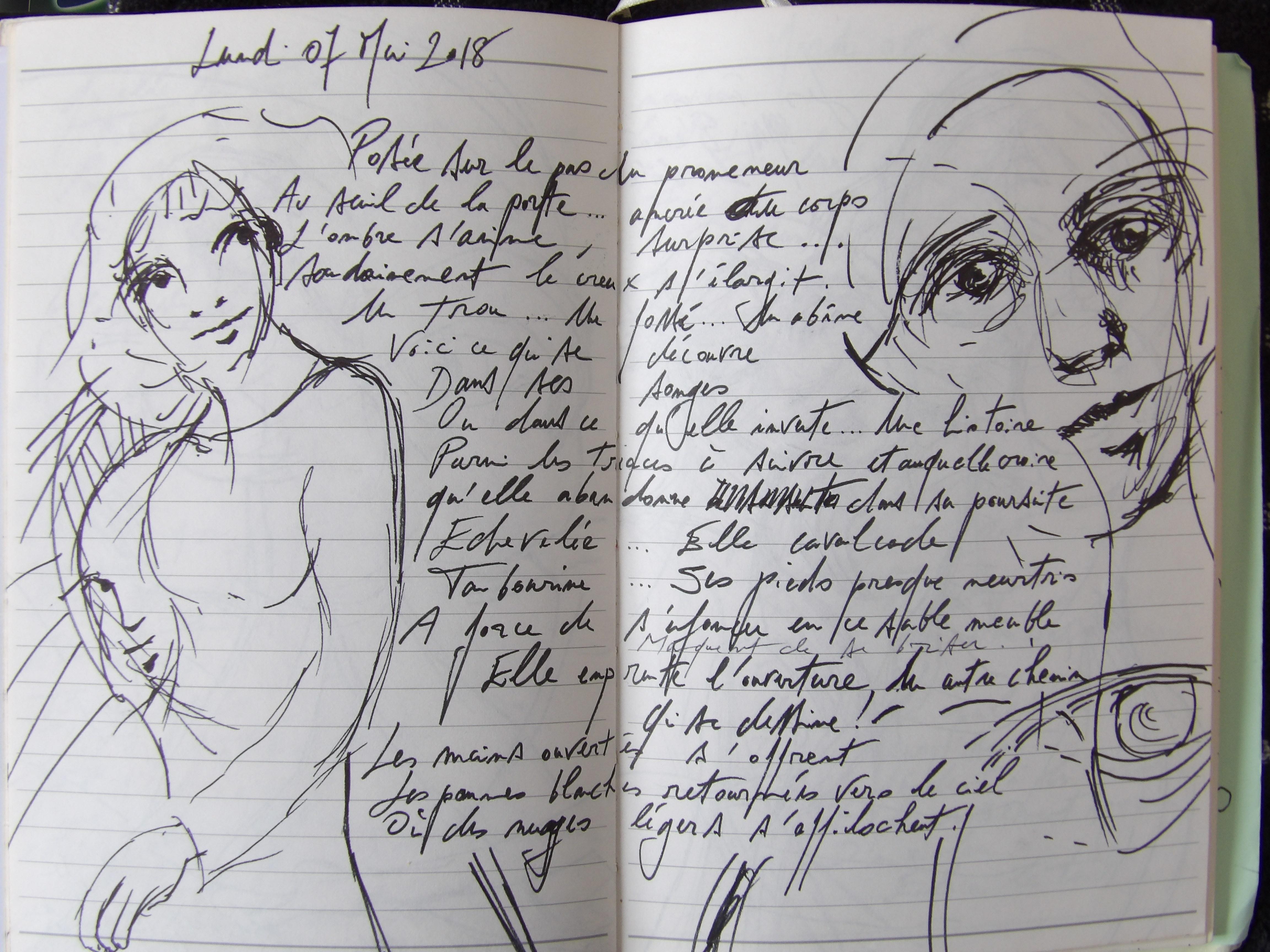 Petits papiers volants - journal d'écriture 2003-2018 - lundi 7 mai 2018