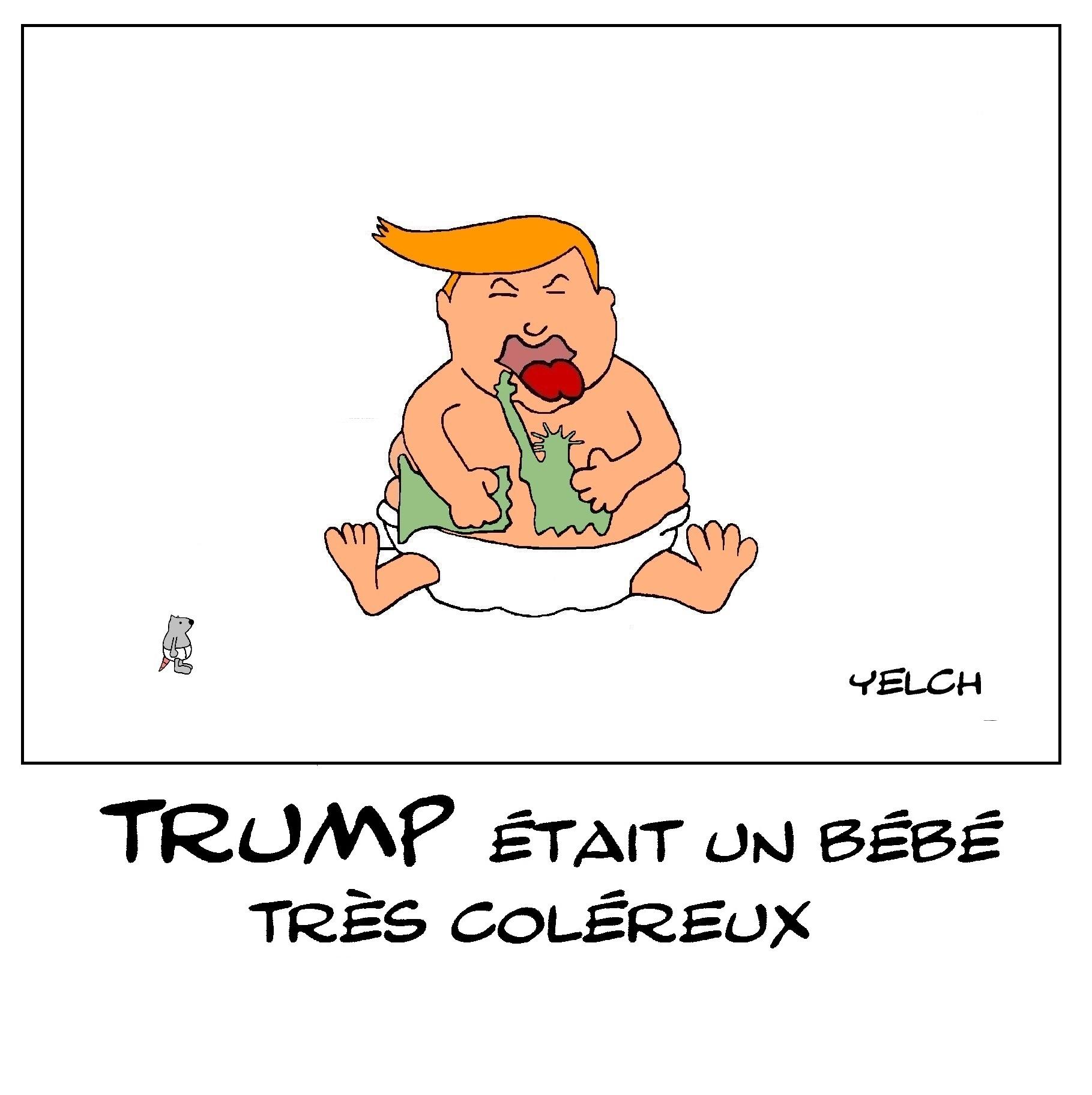 tout bébé ,Trump faisait des colères épouvantables